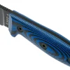 Couteau Esee 4 4PB-008 lame acier carbone 11,6cm manche G10 bleu et noir + étui