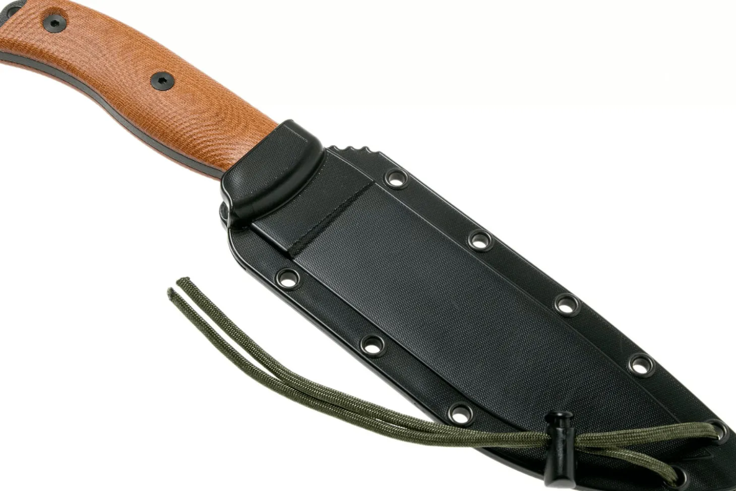 Couteau Esee 6 6PB-011 lame carbone 16,5cm manche G10/micarta marron + étui