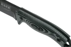 Couteau Esee 5 5PB-002 lame carbone 13,2cm manche G10 gris/noir + étui