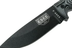 Couteau Esee 5 5PB-002 lame carbone 13,2cm manche G10 gris/noir + étui
