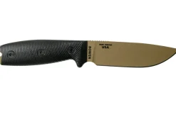 Couteau Esee 4 4PDE-001 lame acier carbone dark earth 11,6cm manche G10 noir + étui