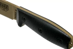 Couteau Esee 4 4PDE-001 lame acier carbone dark earth 11,6cm manche G10 noir + étui