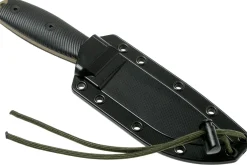 Couteau Esee 4 4PDE-001 lame acier carbone dark earth 11,6cm manche G10 noir + étui