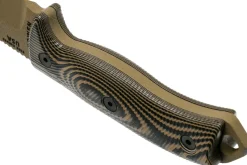 Couteau Esee 5 5PDE-005 lame acier carbone 13,2cm manche G10 coyote/noir + étui