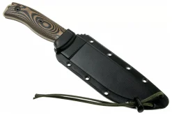 Couteau Esee 6 6PDT-005 lame carbone 16,5cm manche G10 Coyote et noir + étui