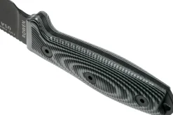Couteau Esee 3 3PMB-002 lame acier carbone 8,8cm manche G10 gris et noir + étui