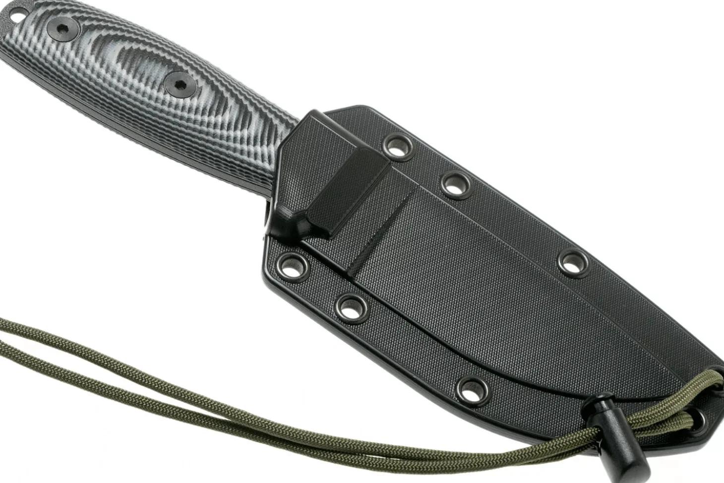 Couteau Esee 3 3PMB-002 lame acier carbone 8,8cm manche G10 gris et noir + étui