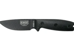 Couteau Esee 3 3PMB-001 lame acier carbone 8,8cm manche G10 noir + étui
