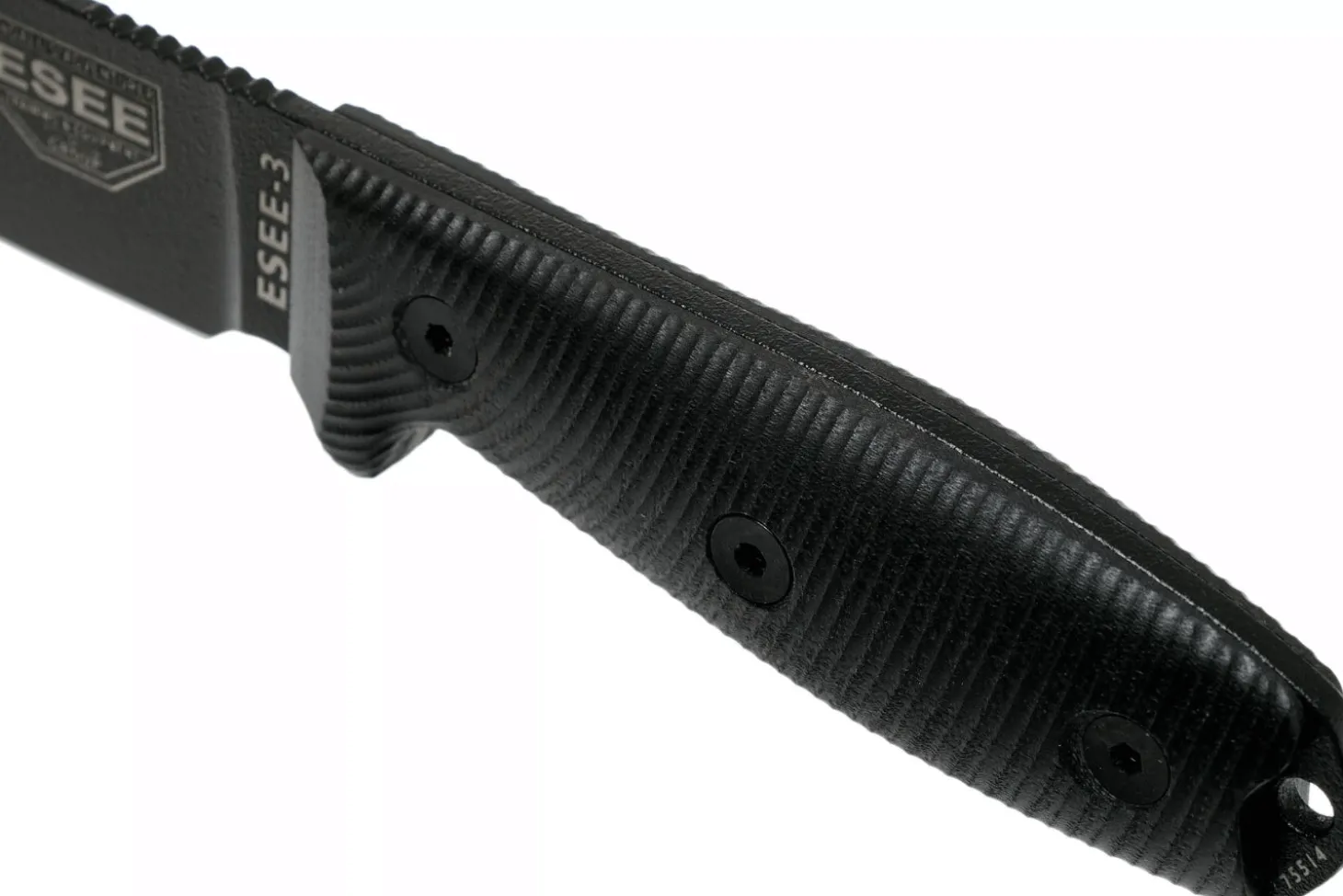 Couteau Esee 3 3PMB-001 lame acier carbone 8,8cm manche G10 noir + étui