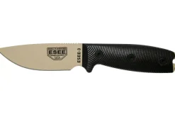 Couteau Esee 3 3PMDT-004 lame acier carbone 8,8cm manche G10 noir et rouge + étui