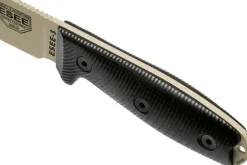 Couteau Esee 3 3PMDT-004 lame acier carbone 8,8cm manche G10 noir et rouge + étui