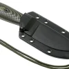 Couteau Esee 3 3PMOD-003 lame acier carbone 8,8cm manche G10 vert et noir + étui