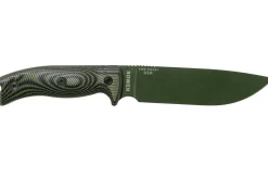 Couteau Esee 6 6POD-003 lame acier carbone 16,5cm manche G10 vert et noir + étui