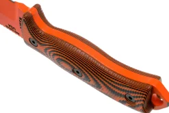 Couteau Esee 5 5POR-006 lame acier carbone orange 13,2cm manche G10 noir/orange + étui