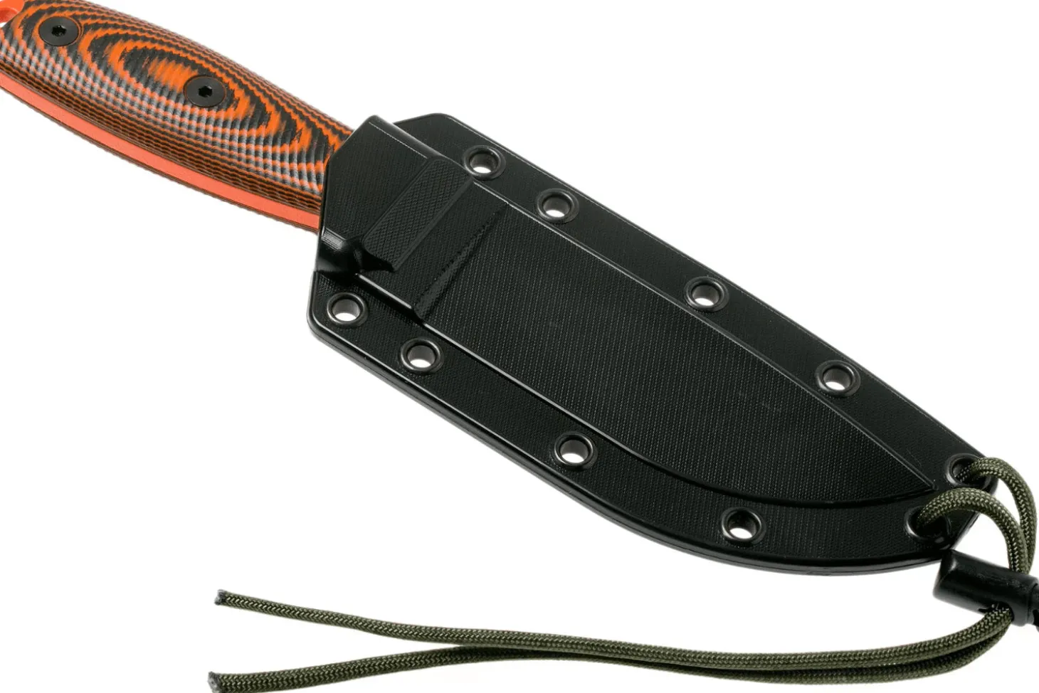 Couteau Esee 4 4POR-006 lame acier carbone orange 11,6cm manche G10 orange/noir + étui