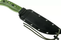 Couteau Esee 6 6PVG-007 lame acier carbone venom green 16,5cm manche G10 vert/noir + étui