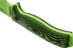 Couteau Esee 6 6PVG-007 lame acier carbone venom green 16,5cm manche G10 vert/noir + étui