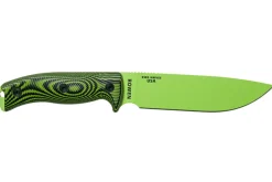 Couteau Esee 6 6PVG-007 lame acier carbone venom green 16,5cm manche G10 vert/noir + étui