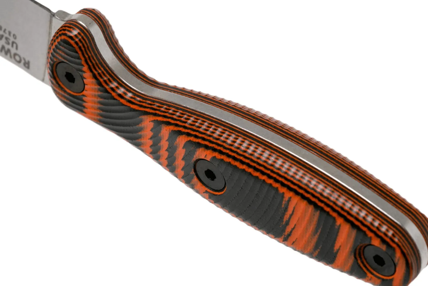 Couteau Esee Xancudo XAN2-006 lame acier inox 7,5cm manche G10 orange et noir + étui