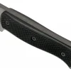 Couteau Fallkniven A1xb Expedition Knife Tungsten Carbide lame noire 16cm manche Thermorun noir + étui Zytel