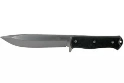 Couteau Fallkniven A1xb Expedition Knife Tungsten Carbide lame noire 16cm manche Thermorun noir + étui Zytel