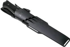 Couteau Fallkniven A1xb Expedition Knife Tungsten Carbide lame noire 16cm manche Thermorun noir + étui Zytel