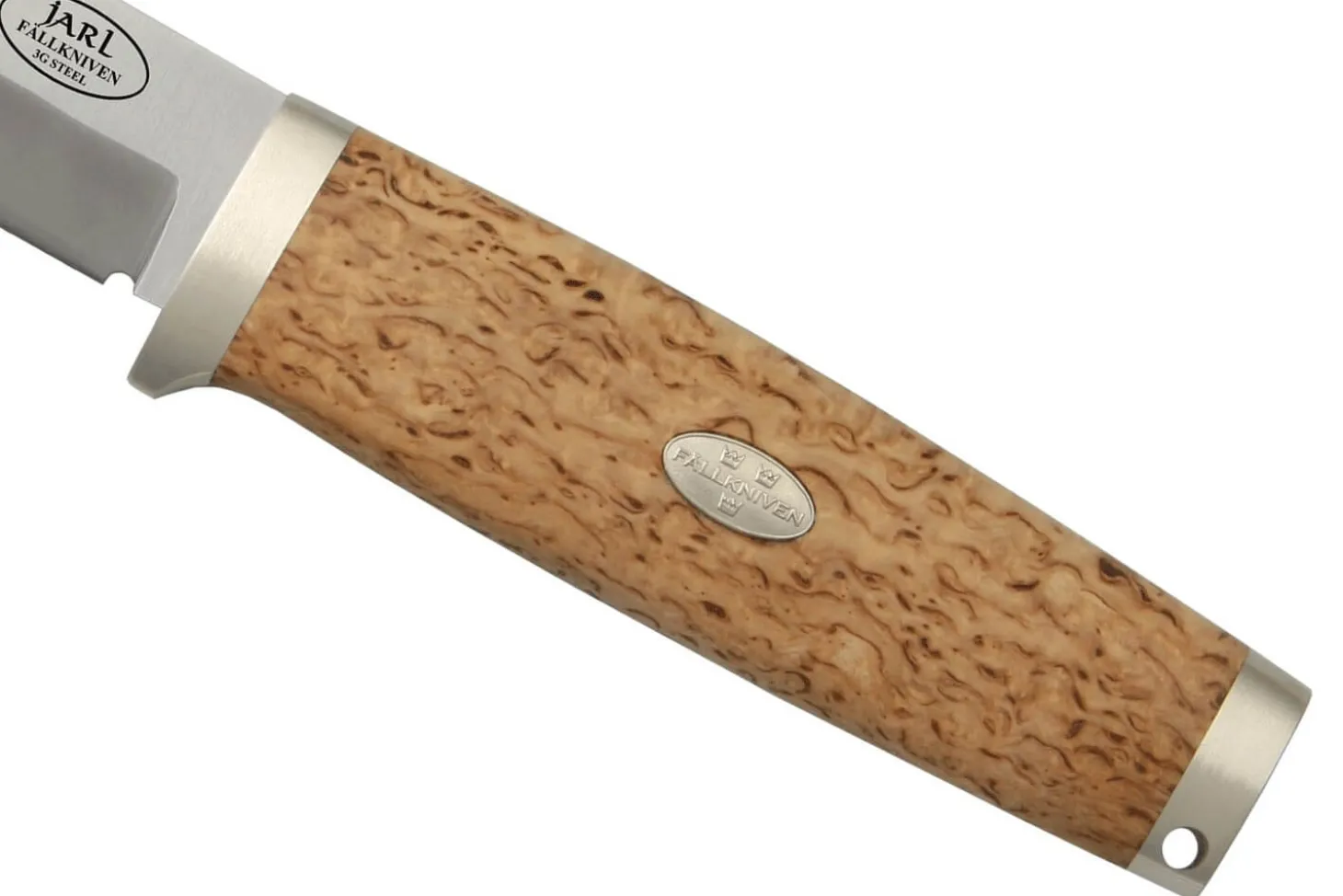 Couteau Fallkniven Jarl SK1 lame 9,7cm manche bouleau + étui en cuir