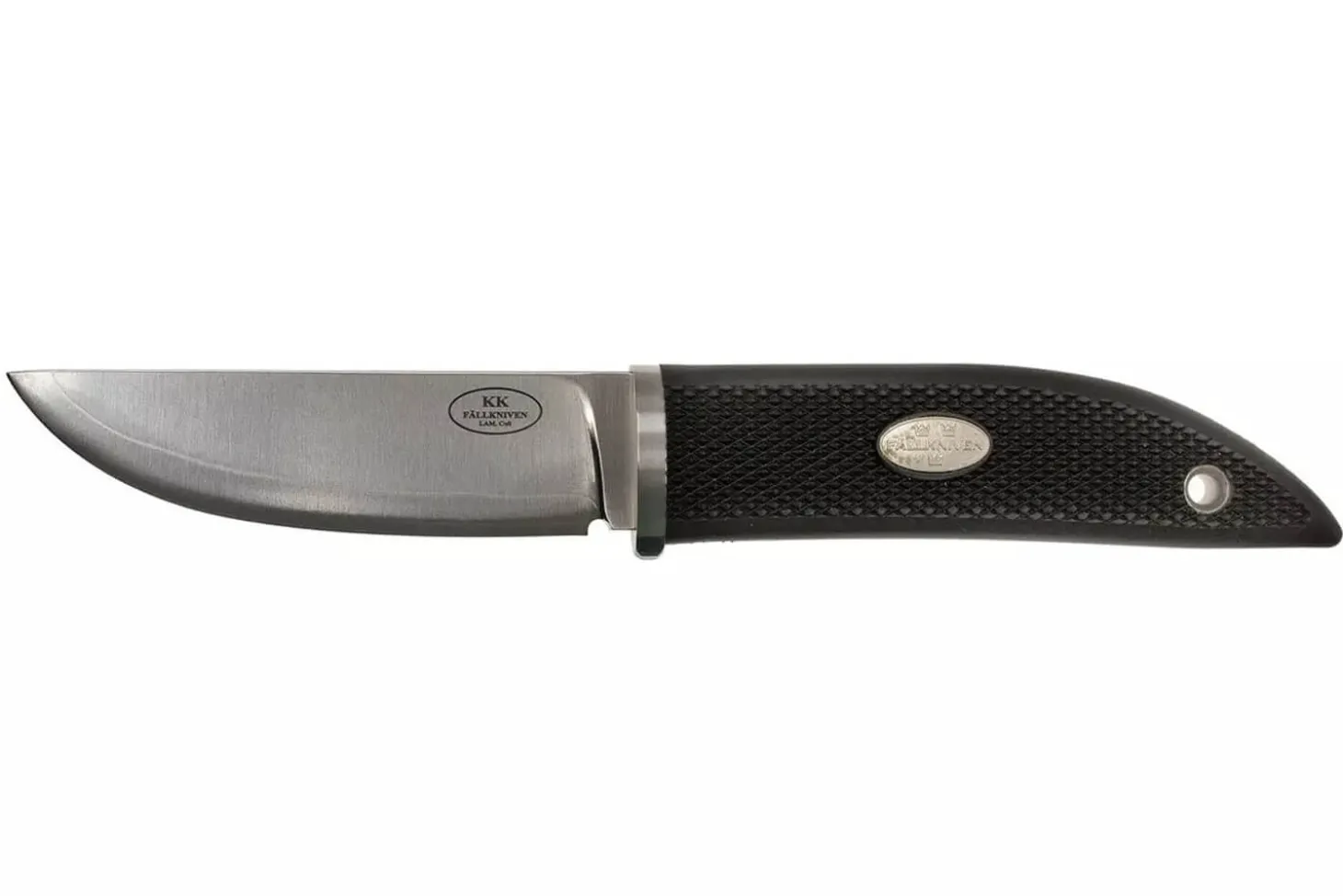 Couteau Fallkniven Kolt Knife KK lame 8,5cm manche thermorun noir + étui en zytel/cuir