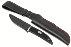 Couteau Fallkniven Kolt Knife KK lame 8,5cm manche thermorun noir + étui en zytel/cuir