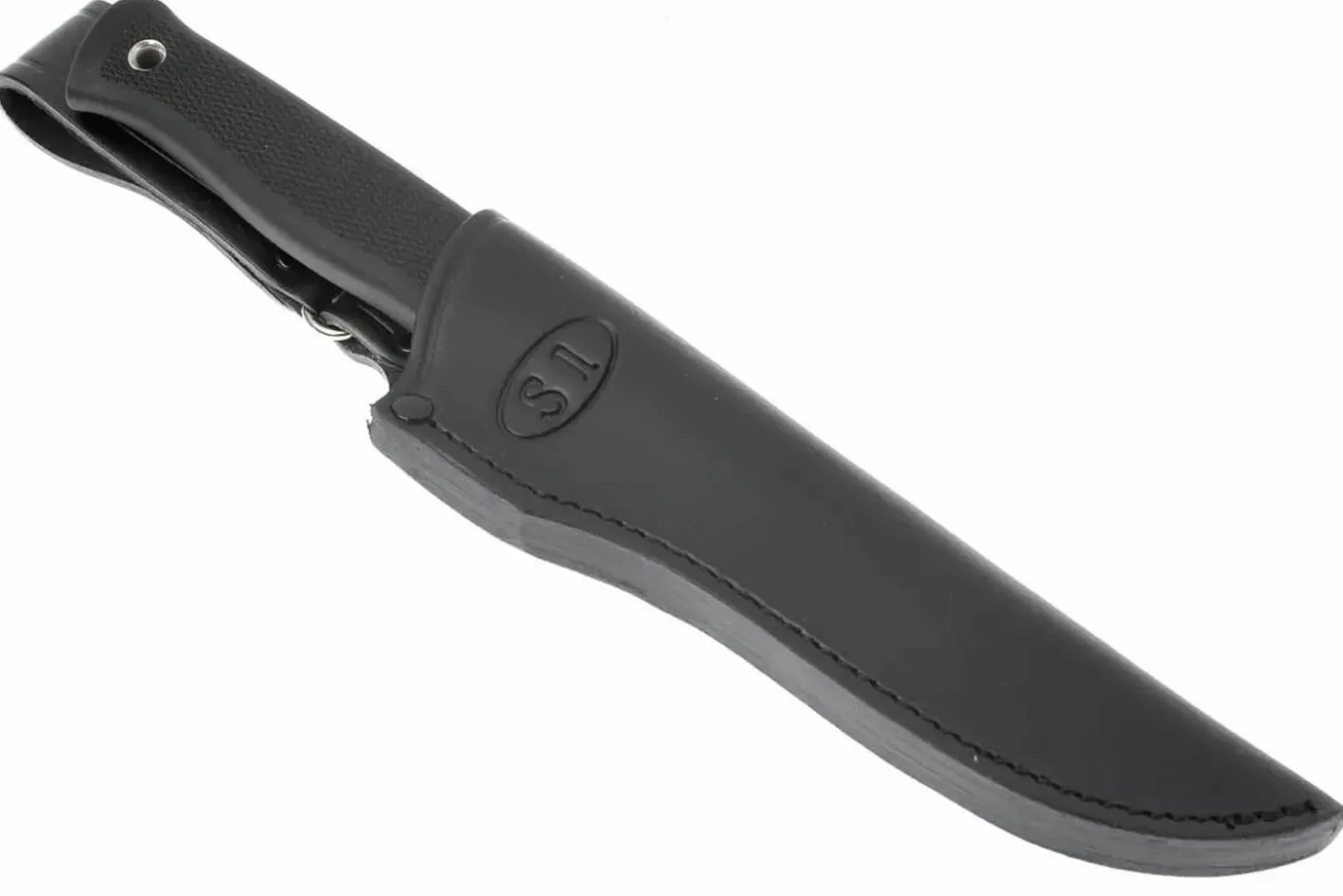 Couteau Fallkniven S1L Forest Knife lame 13cm manche thermorun noir + étui en cuir