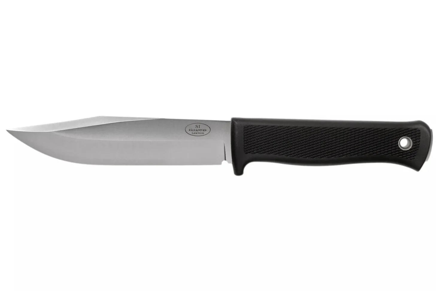 Couteau Fallkniven S1L Forest Knife lame 13cm manche thermorun noir + étui en cuir