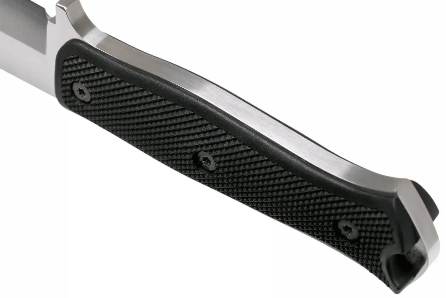 Couteau Fallkniven S1X Forest Knife lame satinée 13cm manche Thermorun noir + étui Zytel
