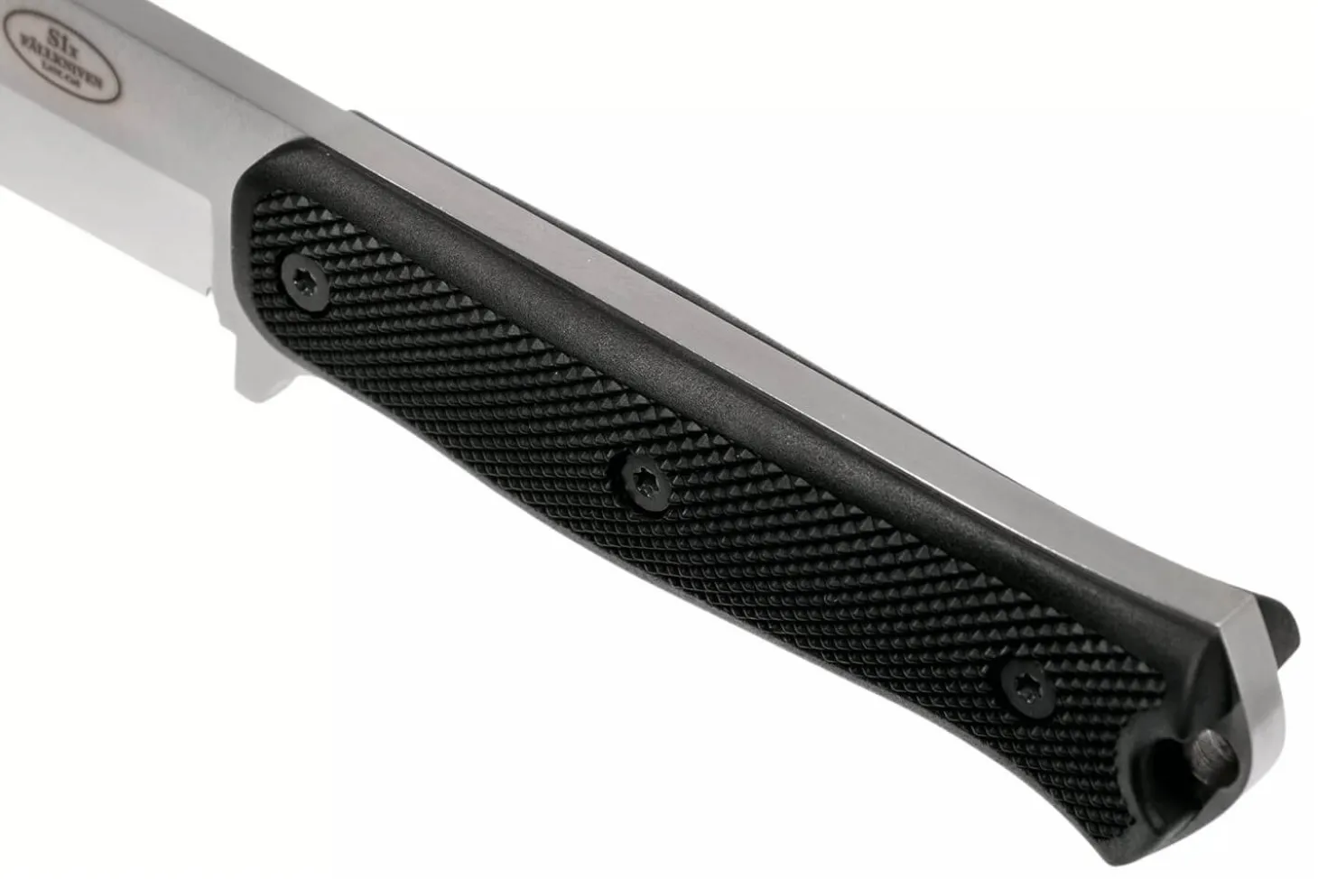 Couteau Fallkniven S1X Forest Knife lame satinée 13cm manche Thermorun noir + étui Zytel