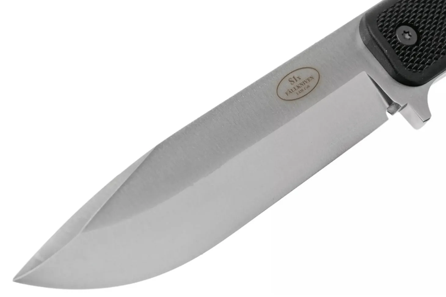 Couteau Fallkniven S1X Forest Knife lame satinée 13cm manche Thermorun noir + étui Zytel