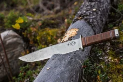 Couteau Fallkniven Thor NL1 lame Bowie 25cm manche cuir + étui en cuir