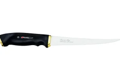 Couteau à filets Marttiini 627015 lame 15cm manche caoutchouc noir + étui