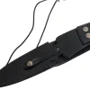 Couteau Fox Military Modras FX.508 lame 17,5cm manche G10 marron/noir + étui en cuir