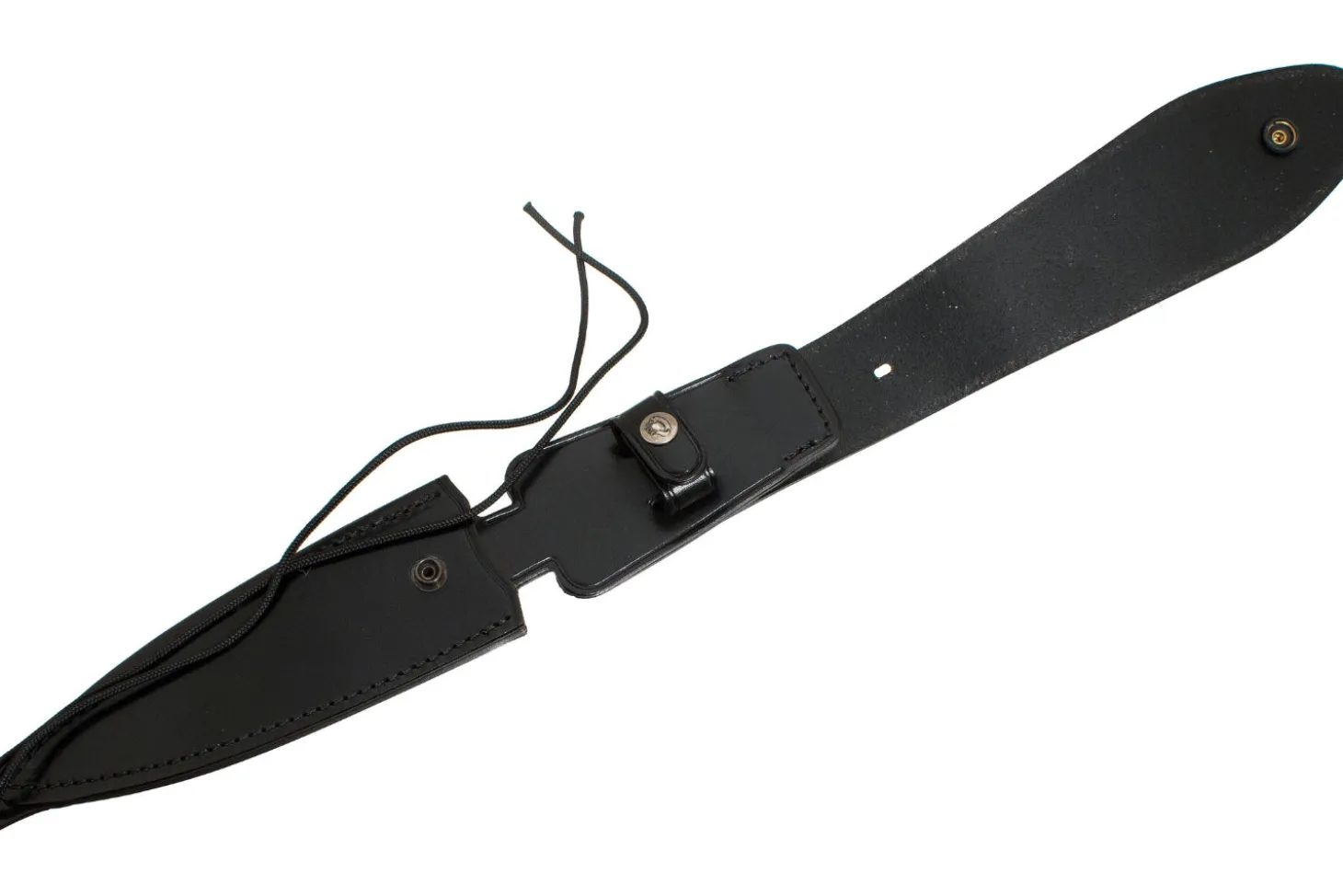 Couteau Fox Military Modras FX.507 lame 17,5cm manche G10 noir + étui en cuir