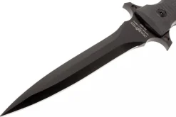 Couteau Fox Military Modras FX.507 lame 17,5cm manche G10 noir + étui en cuir