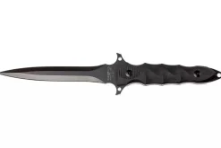 Couteau Fox Military Modras FX.507 lame 17,5cm manche G10 noir + étui en cuir