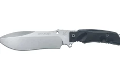 Couteau Fox Military Rimor FX.9CM07 17,5cm manche nylon/fibres de verre noir + étui