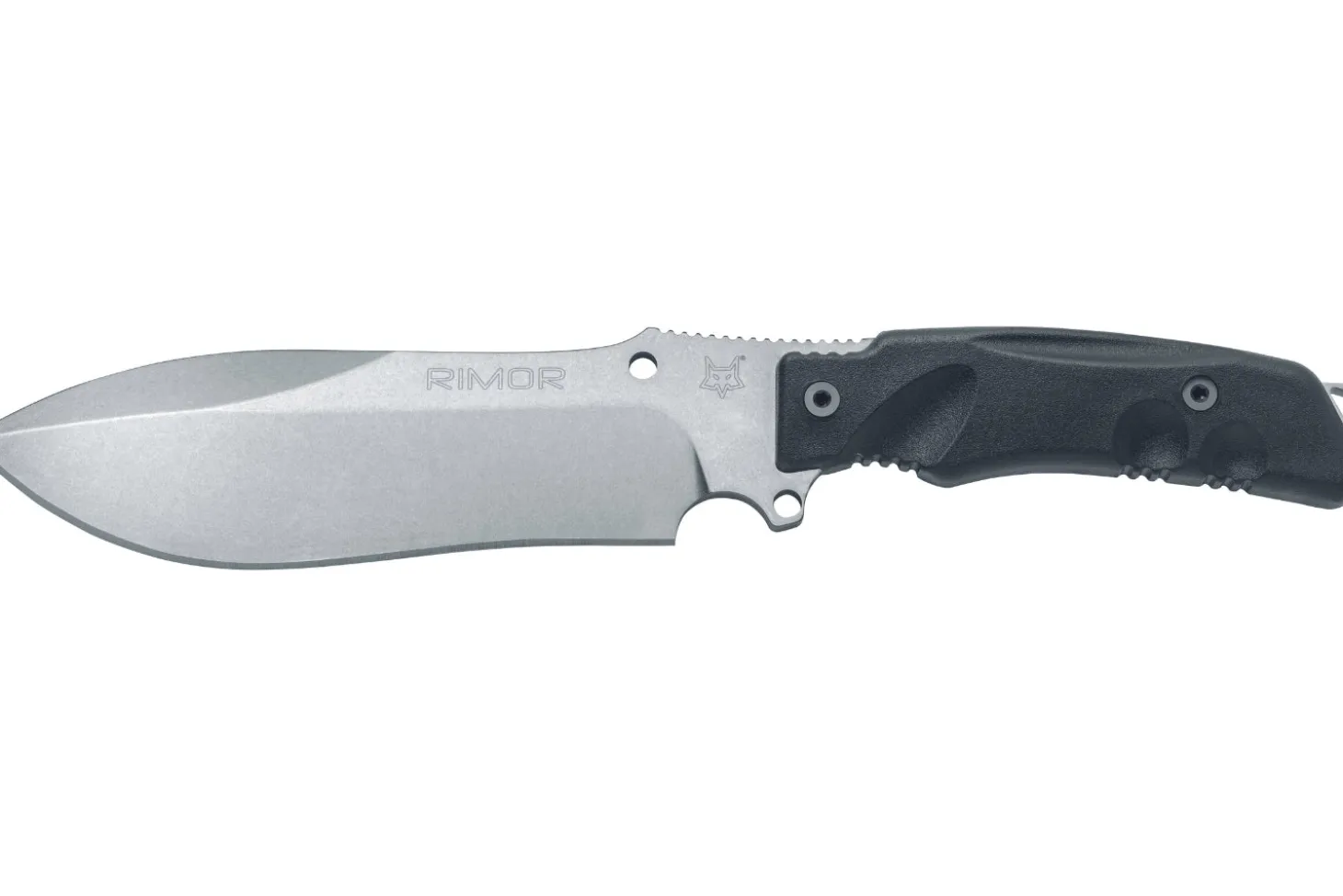 Couteau Fox Military Rimor FX.9CM07 17,5cm manche nylon/fibres de verre noir + étui
