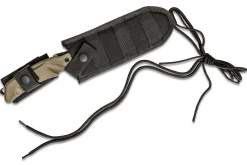 Couteau Fox Military Rimor FX.9CM07OD 17,5cm manche nylon/fibres de verre vert + étui