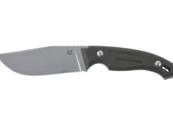 Couteau Fox Octopus Vulgaris FX.510OD lame 11,5cm manche G10 vert + étui en cuir