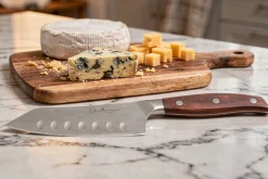 Couteau à fromage 12cm Guillaume Leonard Cuistot en acier inoxydable et bois de santal rouge