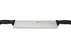 Couteau à fromage double manche professionnel Ambrogio Sanelli Supra noir