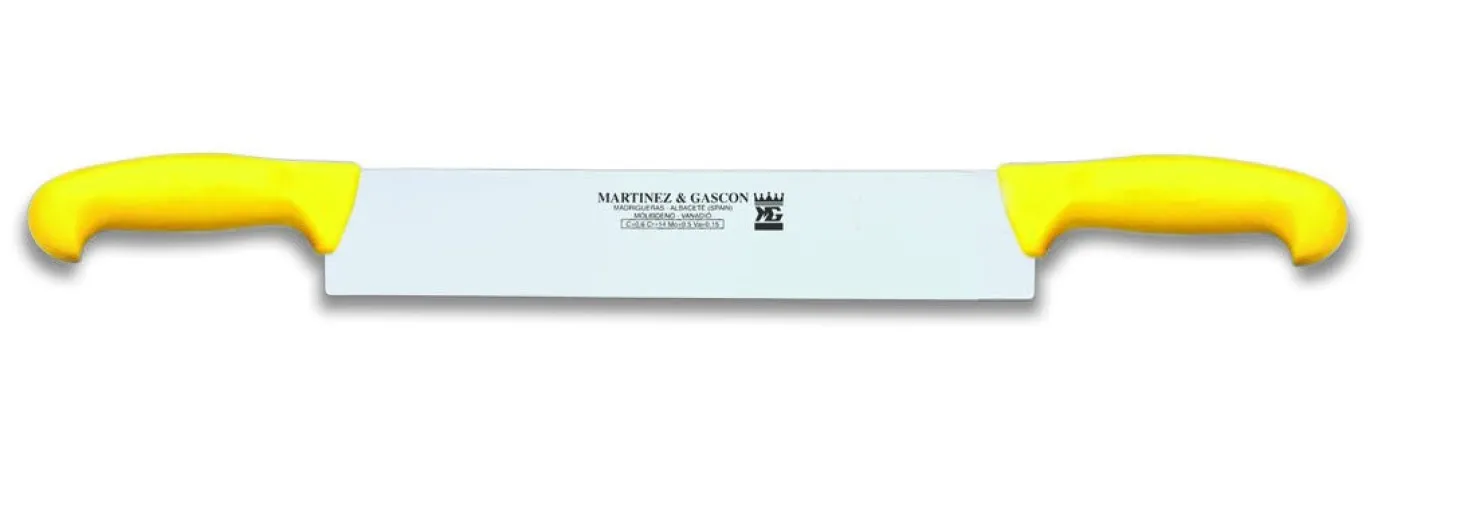 Couteau à fromage 2 manches Martinez & Gascon jaune - 32cm