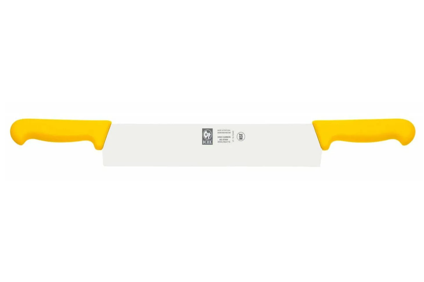 Couteau à fromage professionnel Icel 36cm double manche jaune