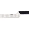 Couteau à fromage pro Giesser 20cm alvéolé manche coudé noir