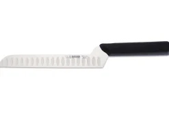 Couteau à fromage pro Giesser 20cm alvéolé manche coudé noir